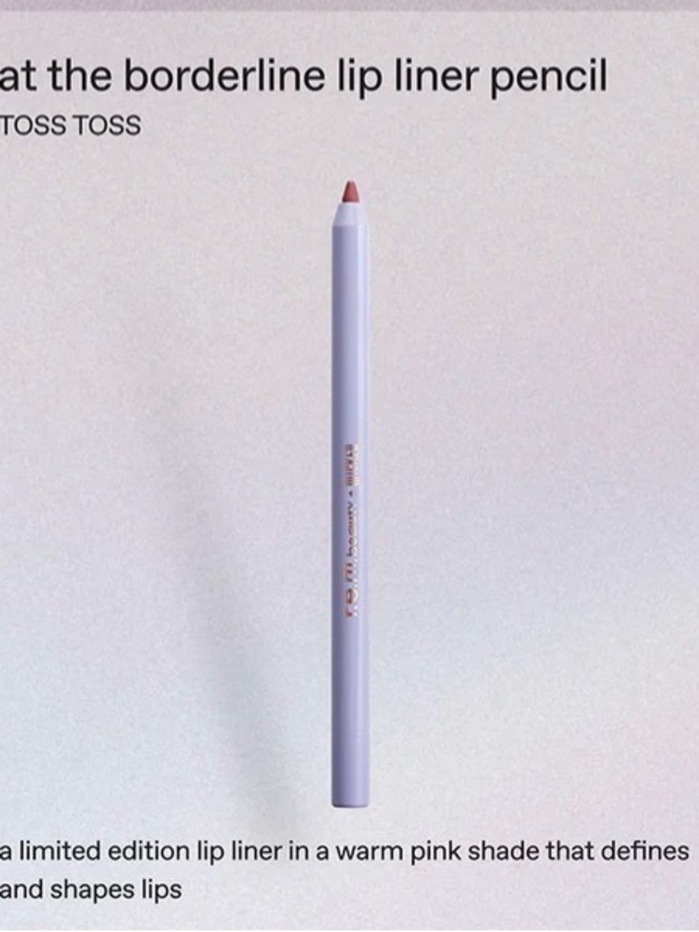 REM beauty x Wicked - Toss Toss Warm Pink Lip Liner Pencil